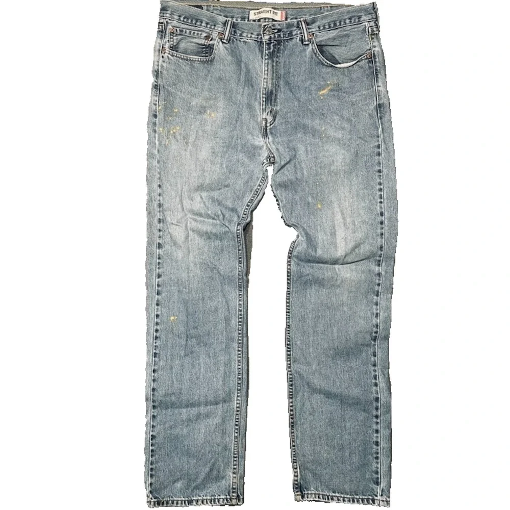 Vintage Y2K Levis 505 Jeans 36x35 Medium Wash Straight Fit Dad Skater